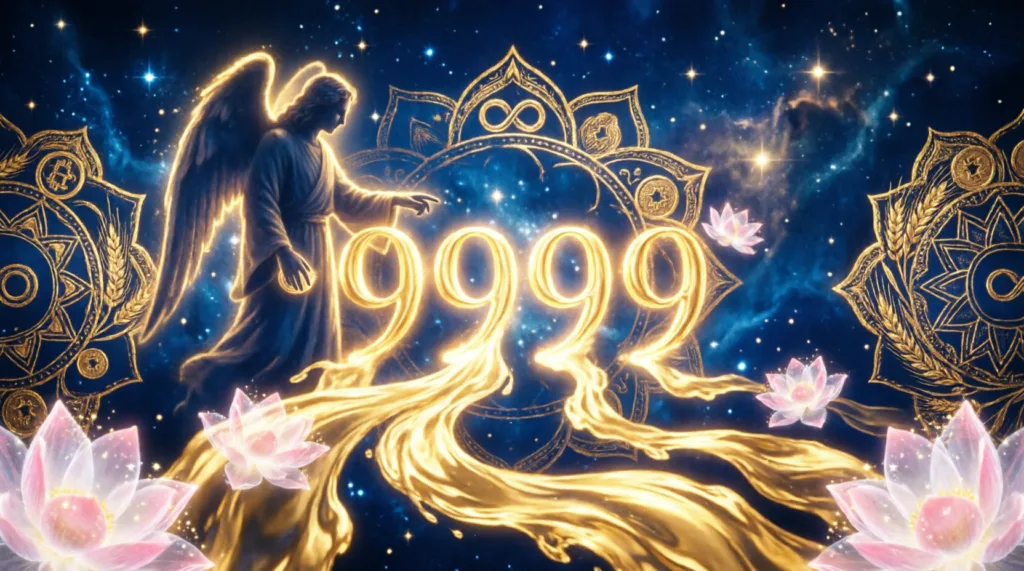 9999 angel number meaning money