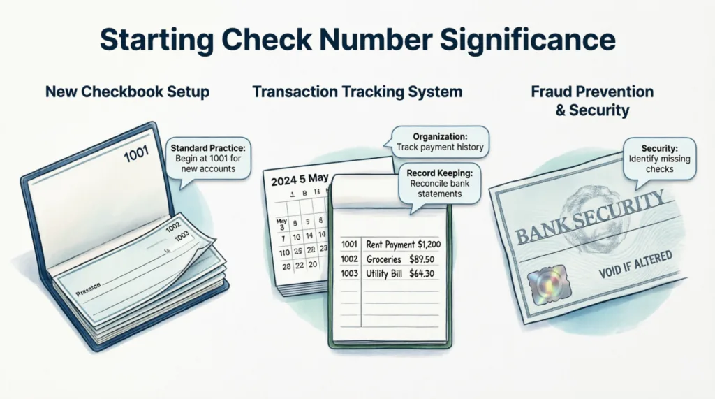starting check number meaning