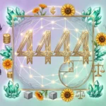 4444 angel number meaning money