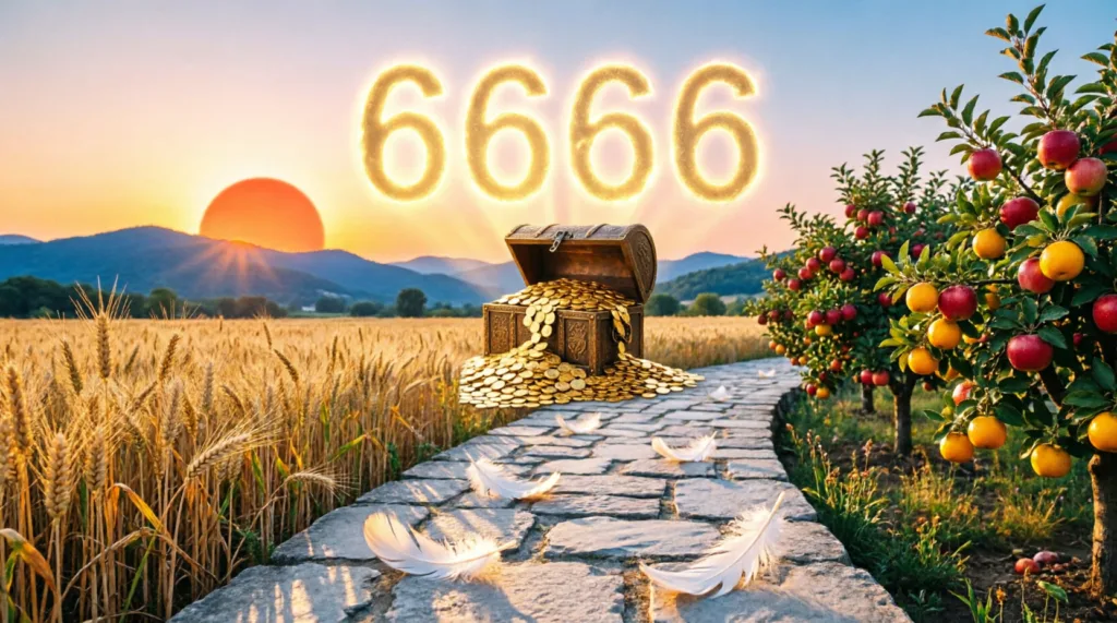 6666 angel number meaning money