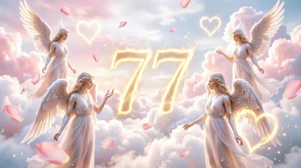 77 angel number meaning love