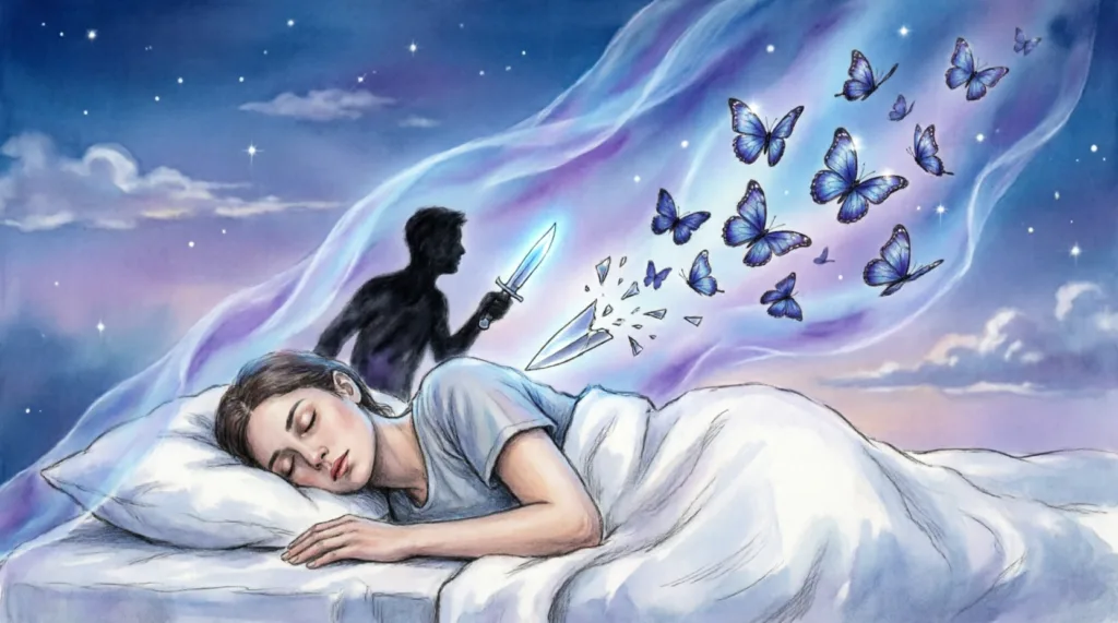 getting stabbed in a dream and feeling it meaning