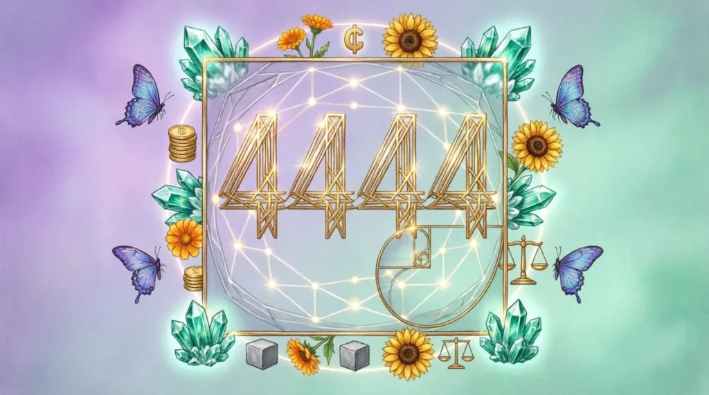 4444 angel number meaning money
