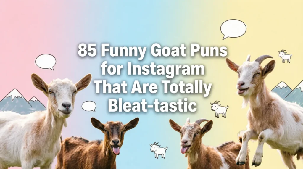 funny goat puns for instagram
