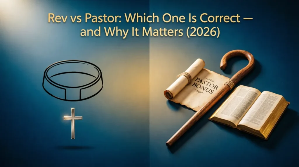 rev vs pastor